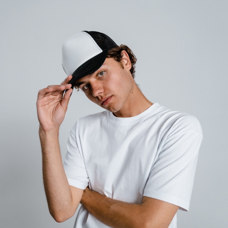 Rarifly Air plain t-shirt laid flat photography, minimalist design